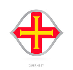 Guernsey national team flag in style for international basketball competitions.
