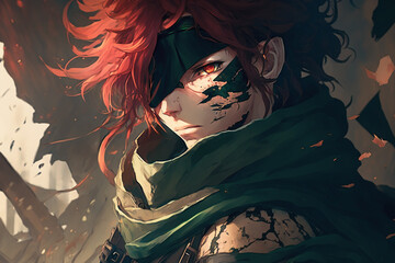 Great stealth ranger rogue with red hair solo leveling style