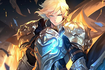 Great blonde paladin solo leveling style	