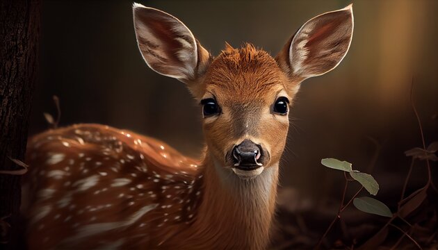 baby deer face