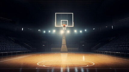 Basketball background. Illustration AI Generative.