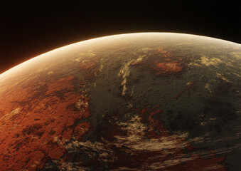 Planet, space, 3d illustration, 3d rendering	