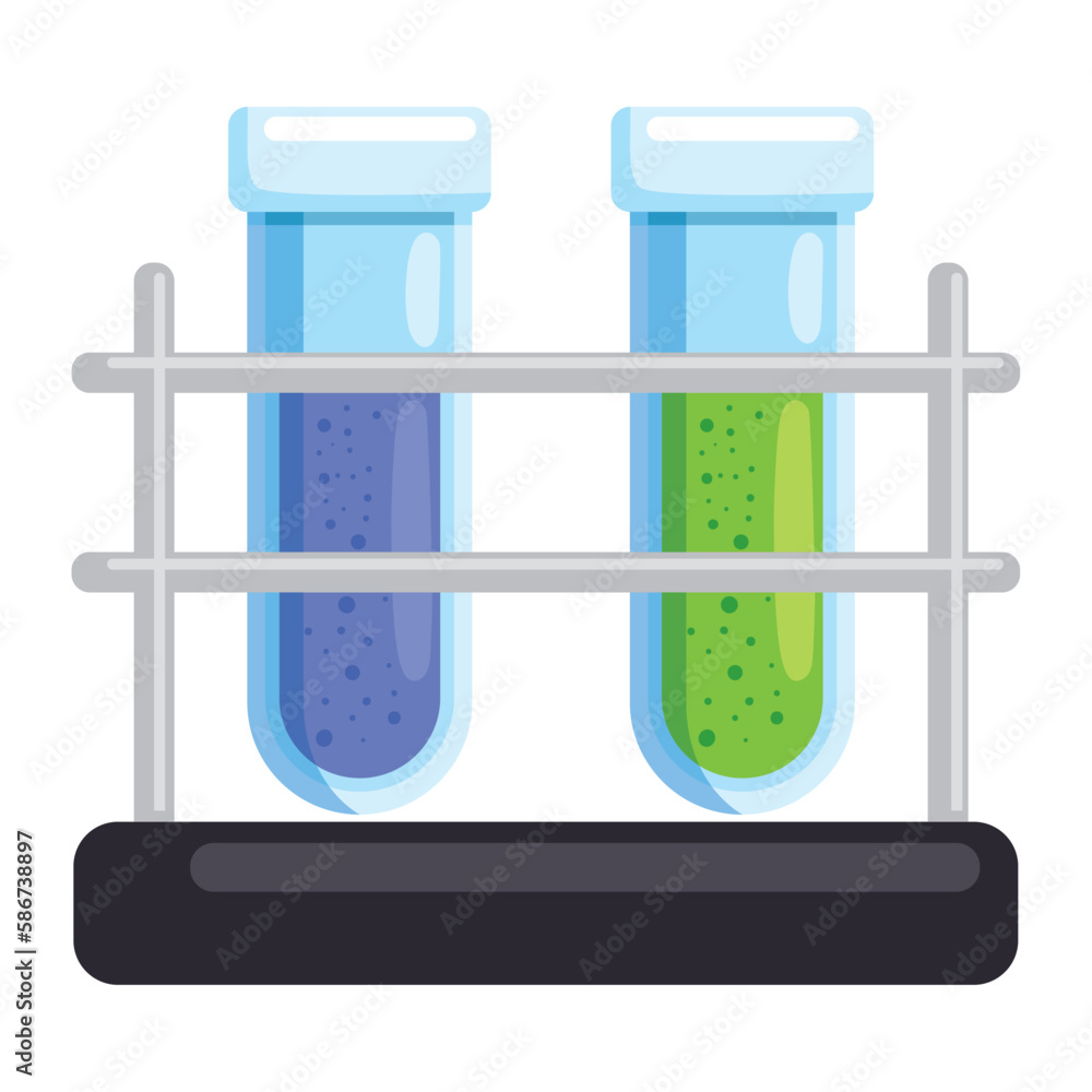 Poster research in a laboratory using equipment