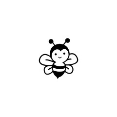 Bee concepts logo vector graphic abstract template