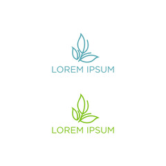 med spa logo design vector illustration