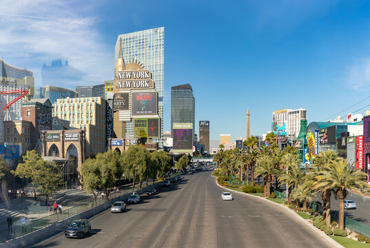 Las Vegas, United States - November 23, 2022: A picture of the Las Vegas Boulevard South.