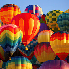 Obraz premium Hot Air Balloons created with Generative AI Technology.