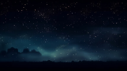 Obraz na płótnie Canvas Night sky with stars. Illustration AI Generative