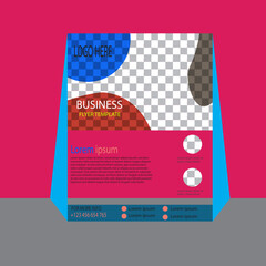 Corporate Business Conference poster and flyer design layout template in A4 size. Professional business poster design for agency workshop and online learning. 