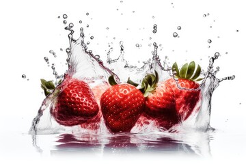 Splashing Strawberry into Water Generative AI