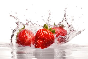 Splashing Strawberry into Water Generative AI