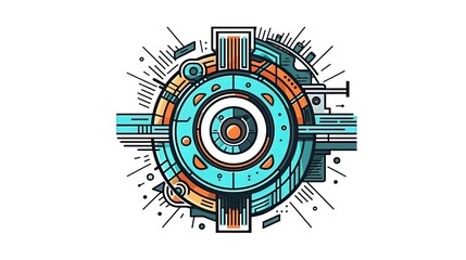 sleek 8K collection of technology icons featuring clean line art, flat colors, and vector designs. Set against a white background, these detailed graphics effortlessly capture the essence of tech.