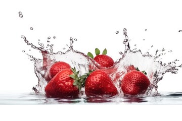 Splashing Strawberry into Water Generative AI