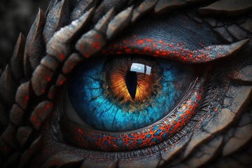Hidden Secrets – The Burning Beauty of the Dragon Eye Generative AI