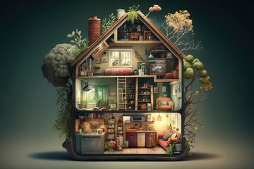 Laying the Roots of Home Life – Crafting Abodes with Care Generative AI