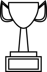 Fototapeta premium trophy design illustration isolated on transparent background
