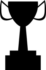 trophy design illustration isolated on transparent background