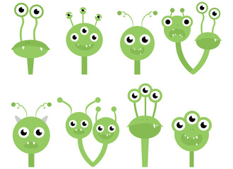 alien vector design illustration isolated on white background