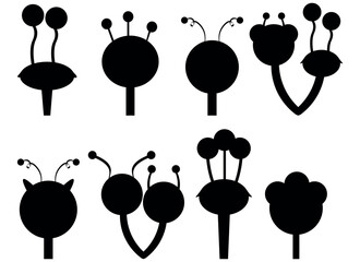 alien vector design illustration isolated on white background