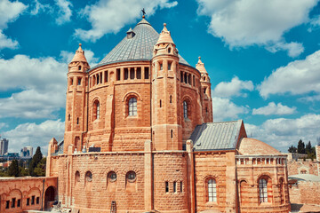 Obraz premium tour of the old city of Jerusalem, historical buildings