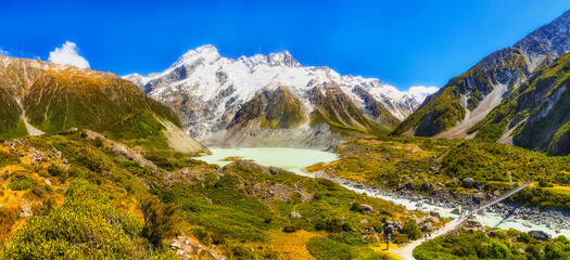NZ MT Cook Mueller Br panorama
