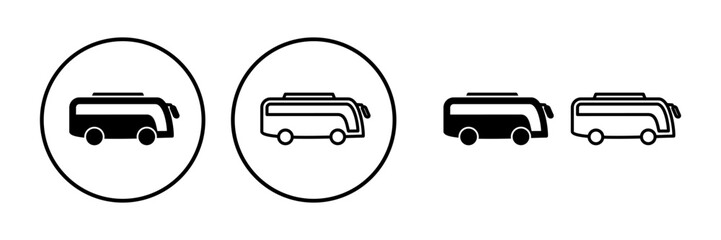 Bus icon vector. bus vector icon