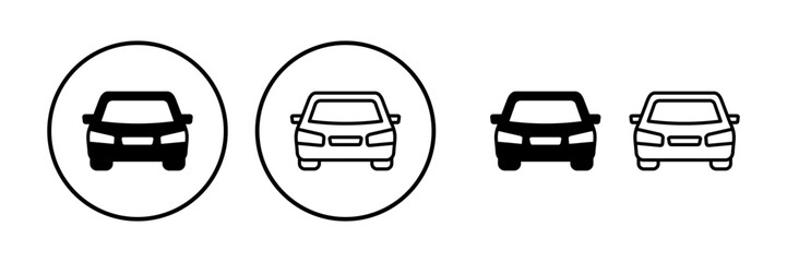 Car icon vector. Car sign. sedan