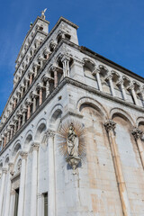 Chiesa di San Michele in Foro St Michael Roman Catholic church basilica on Piazza San Michele in Lucca, Italy