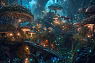 Fantasy Mushroom City