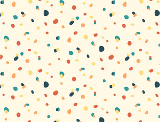 colourful modern dot abstract print 