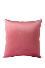 square pillow. Bedroom sleeping pad or sofa cushion pad with feather, down or synthetic and textile filling, fabric pillowcase comfort rest