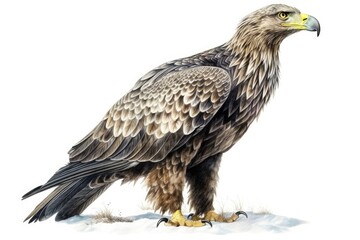Obraz premium golden eagle isolated on white