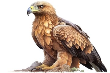 Obraz premium golden eagle isolated on white