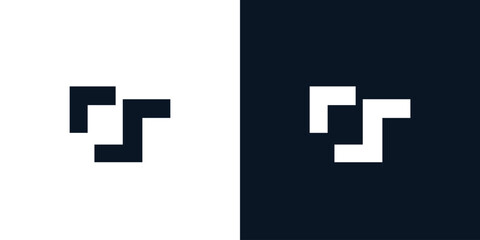 Obraz premium Simple and Modern CS logo design.