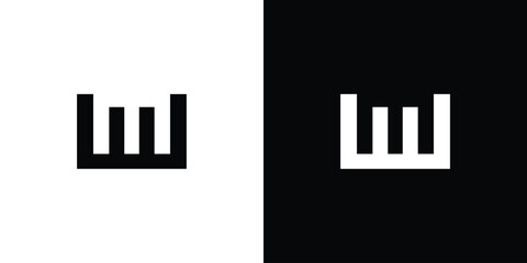 Simple and Unique M  logo design.