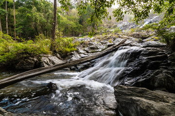 Khlong Nam Lai Waterfall, Beautiful waterfalls in klong Lan national park of Thailand