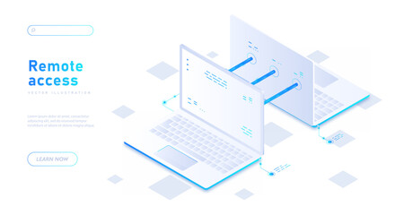 Remote access white banner