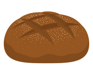 Freshly baked bread design
