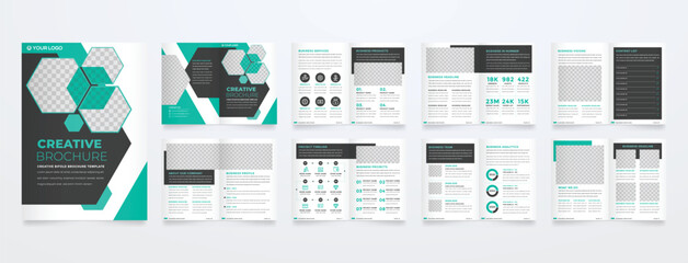 minimalist brochure template with modern concept and minimalist layout use for business profile and product catalog