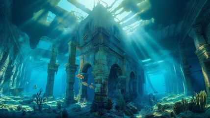 Underwater ruins