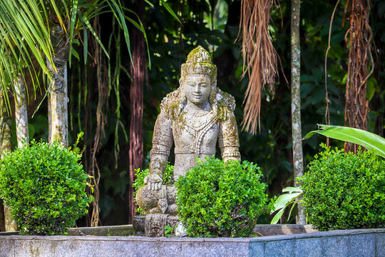 Buddha image in a garden