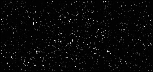 
Grainy abstract texture on a black background. Snow texture. Design element.
Falling snowflakes on night sky background,Bokeh of white snow on a black background.	