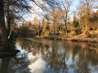 Beautiful Ataturk Arboretum view in Sariyer, Istanbul, Turkey.