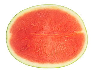 Sliced of watermelon on white background.