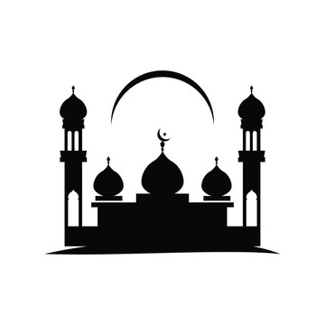 Mosque Icon Vector Illustration Clipart