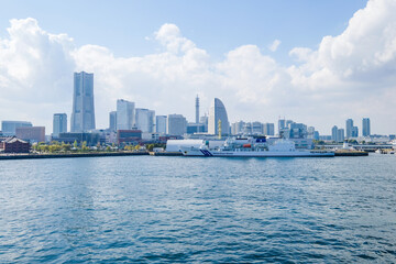 Naklejka premium 神奈川県横浜市の都市風景