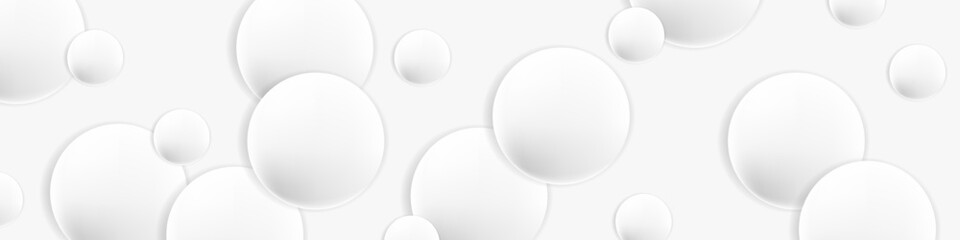 Modern abstract white background with circles. White bubble. Vector EPS 10