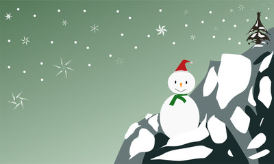 Illustration of christmas and new year background