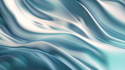 Obraz premium Flowing Wave Silk Background - Elegant and Luxury Fabric Texture Design, Generative Ai