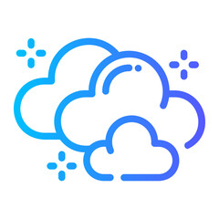 cloud gradient icon